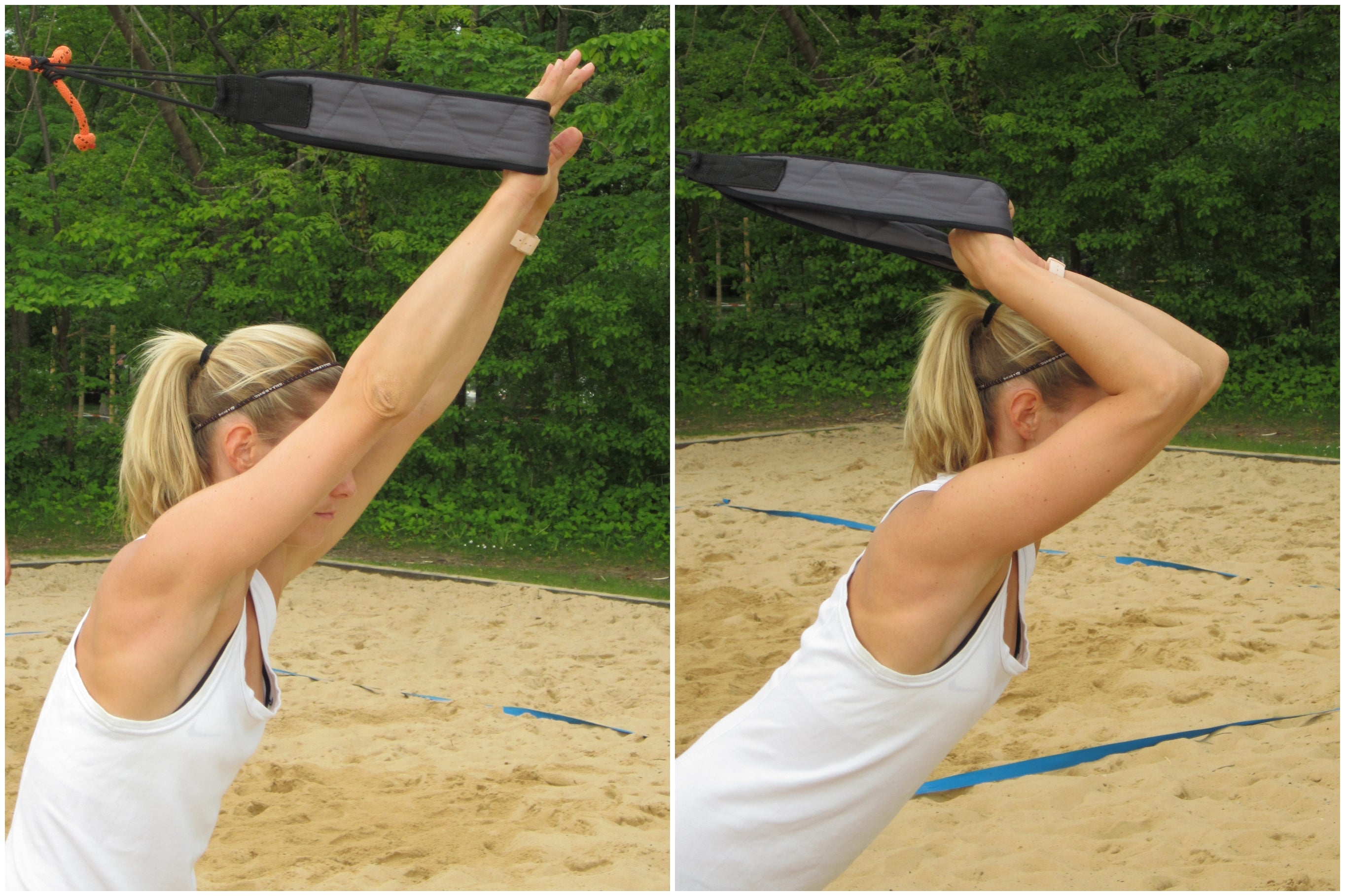 Kombinierte Fitnessübungen Demonstration