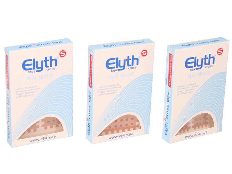 ELYTH-S-Cross-Tape-selbstklebende-Gitterpflaster-zur-Therapie-in-3-Groessen-verpackt