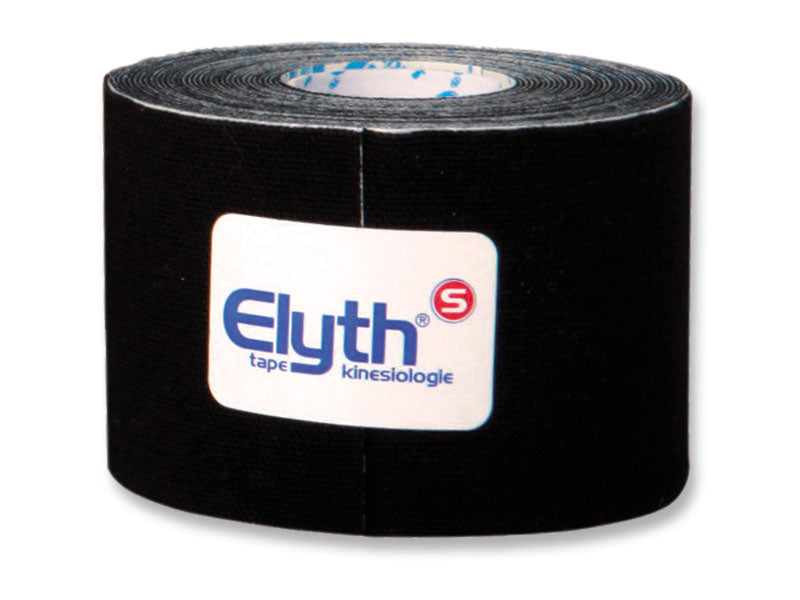 Elyth-25mm-x-5m-S-Tape-schwarz-fuer-elastischen-kinesiologischen-Tapeverband